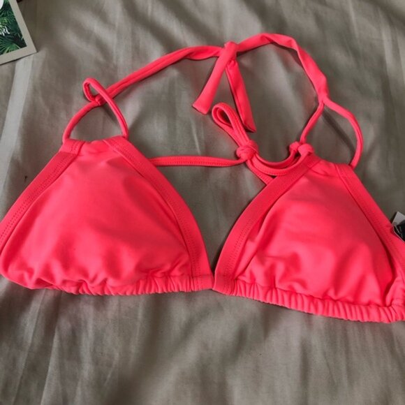 Body Glove Neon Pink Bikini Top with Geometric Bottom small top xsmall bottoms - Picture 3 of 10
